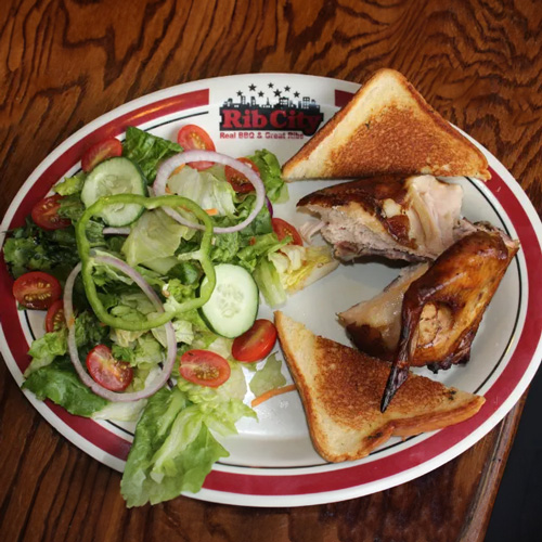 BBQ Chicken and Salad