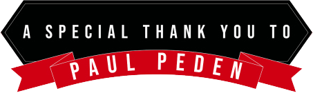 A Special Thank you to Paul Peden